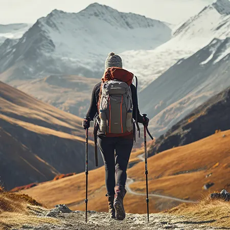 Wanderung in den majestätischen Bergen der Schweizer Alpen